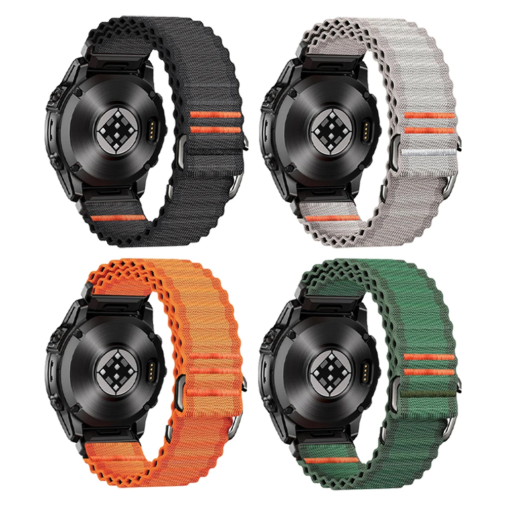 Correa QuickFit de nailon de 22mm y 26mm para Garmin Fenix 8 E 7X 7 Pro 6X 6 5X 5 Tactix 8 Forerunner 970 Enduro 3 Epix Pro Descent G2 Band - imagen 2