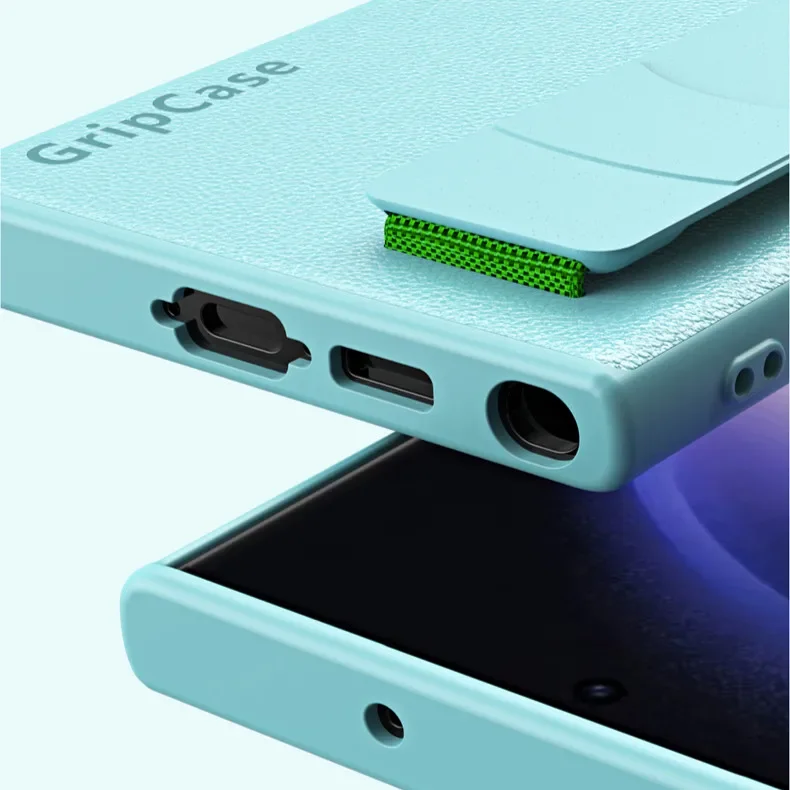 Para Samsung Galaxy S25 Ultra S25 Plus ELVEV Calidad PC + Funda protectora trasera de cuero con correa para la muñeca - imagen 5