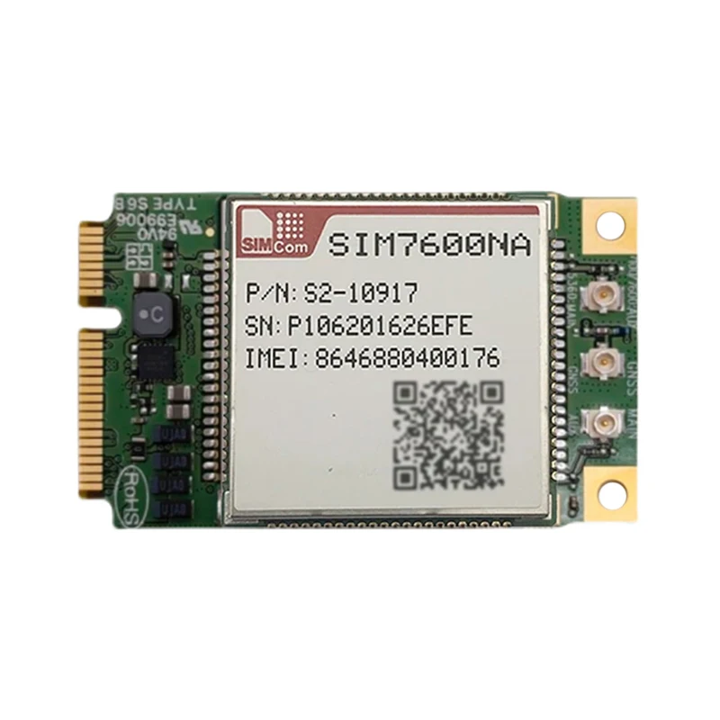SIMCOM SIM7600A SIM7600SA SIM7600E SIM7600G SIM7600NA LTE Cat1 Mini módulo Pcie con receptor GNSS WCDMA GSM módem 10Mbps DL - imagen 4