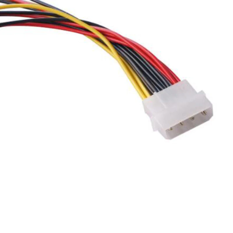 22cm IDE 4Pin macho a 3 puertos SATA hembra divisor Cable de alimentación de disco duro Cable adaptador SATA - imagen 5