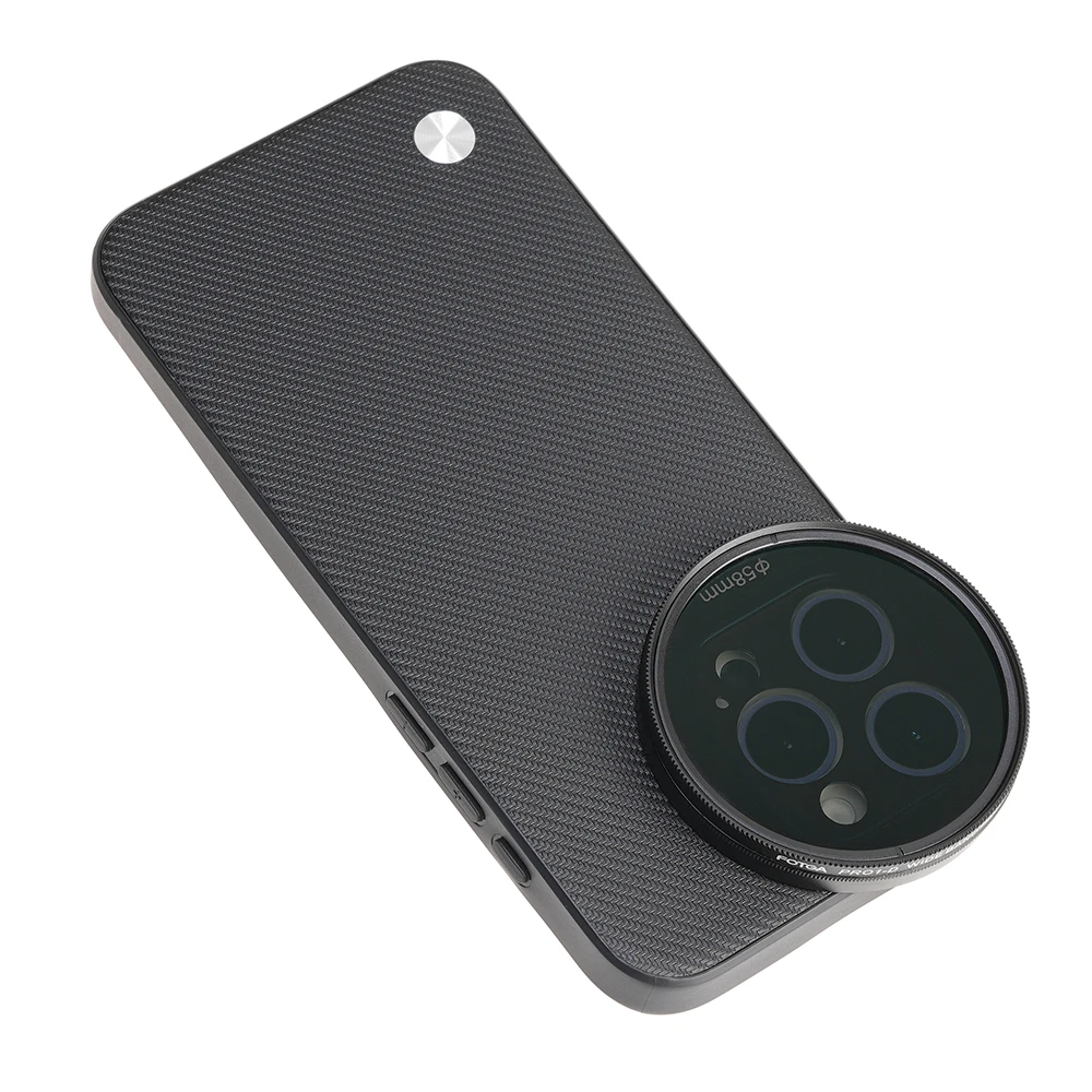 Funda de teléfono FOTGA, funda de plataforma de vídeo para teléfono inteligente para iPhone 16 Pro/Pro Max con adaptadores de 58mm para Kit de filtros para iPhone 15 Pro/Pro Max - imagen 4