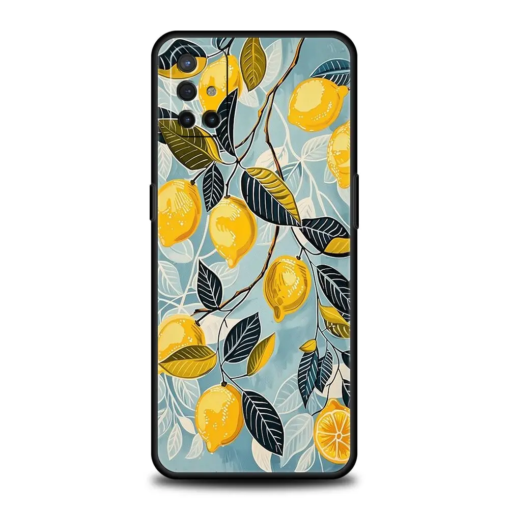 Funda de teléfono Retro fruta limón para OnePlus 13 12 11 10 9 8 7T Pro 13R 12R 10R 9RT 8T Nord N200 N30 2T CE 2 3 5G Lite funda suave - imagen 5