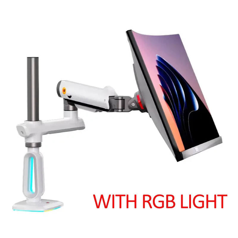 NB G80 L70 F6 E7 con RGB 32-60 "soporte para monitor de juegos brazo robótico estante de elevación de escritorio pantalla giratoria ojal de abrazadera de aluminio