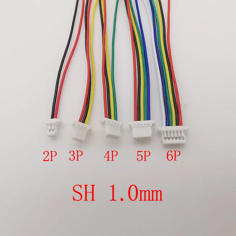 10 Uds Mini Micro SH 1,0mm JST 1,25mm GH 1,25mm PH 2,0mm XH 2,54mm paso 2/3/4/5/6 Pin conector de Cable hembra único - imagen 2