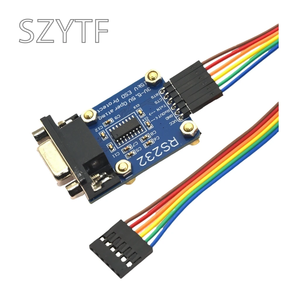 Módulo TTL a RS232 TTL RS232 macho hembra módulo de conversión mutua conversión de nivel serie a puerto serie SP232 TTL protección ESD - imagen 3