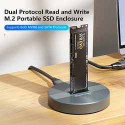 Caja SSD M.2 NVMe Dual SATA - Blueendless USB-C 3.1