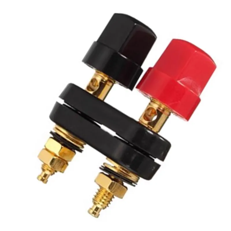 1/2 Uds. Conectores Banana, terminales de pareja, conector rojo y negro, Terminal amplificador, poste de encuadernación, conector Banana para altavoz M20 - imagen 5