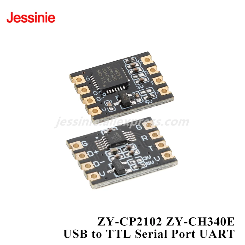 10 uds/1 unidad ZY-CP2102 ZY-CH340E USB a TTL módulo UART serie 3,3 V 5V CP2102 CH340E