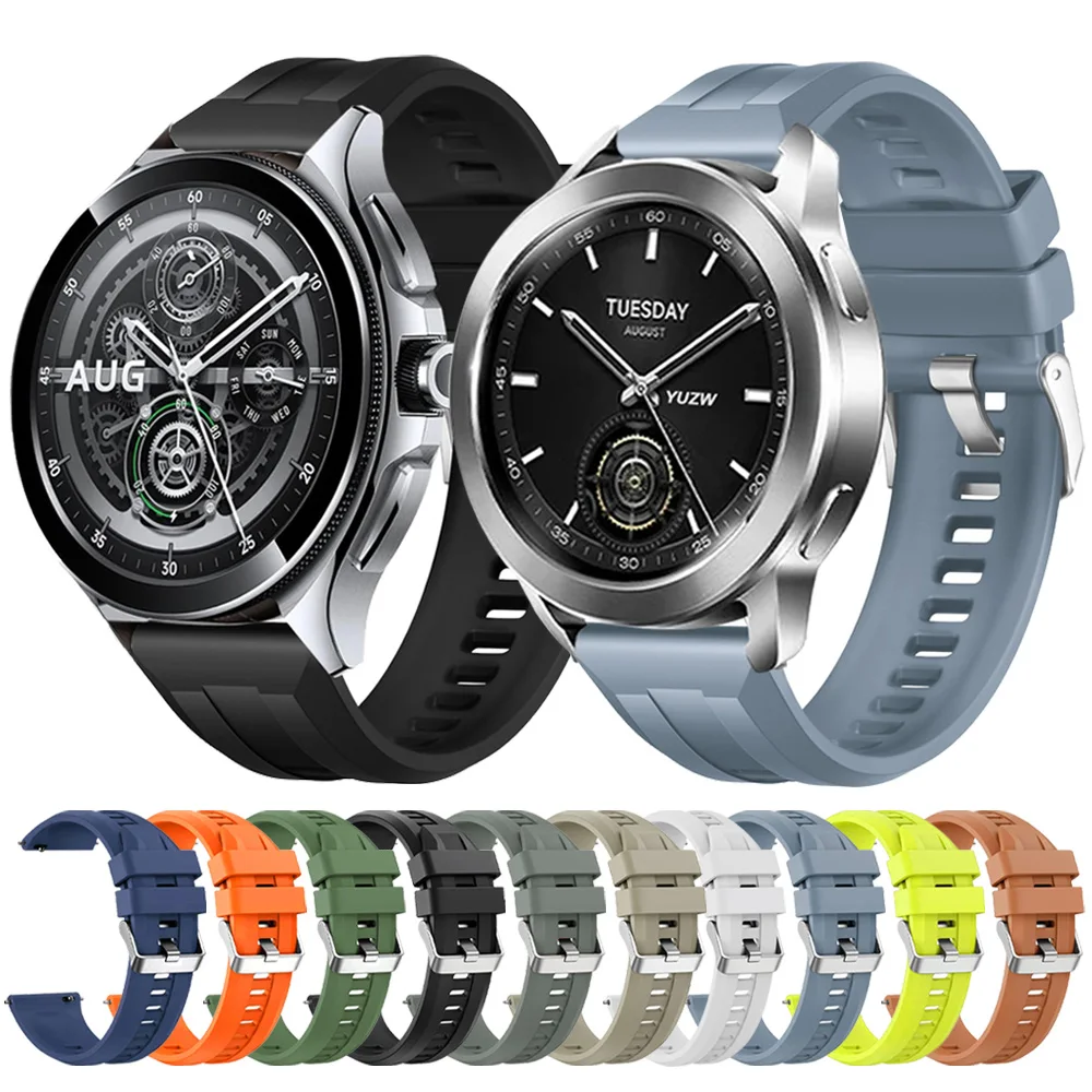 Correa de 22mm para Xiaomi Watch 2 Pro/S4/S3/S2/S1 Active/Mi Watch color 2 pulsera deportiva de silicona Huawei GT 6 5 4 3 2e Amazfit - imagen 2