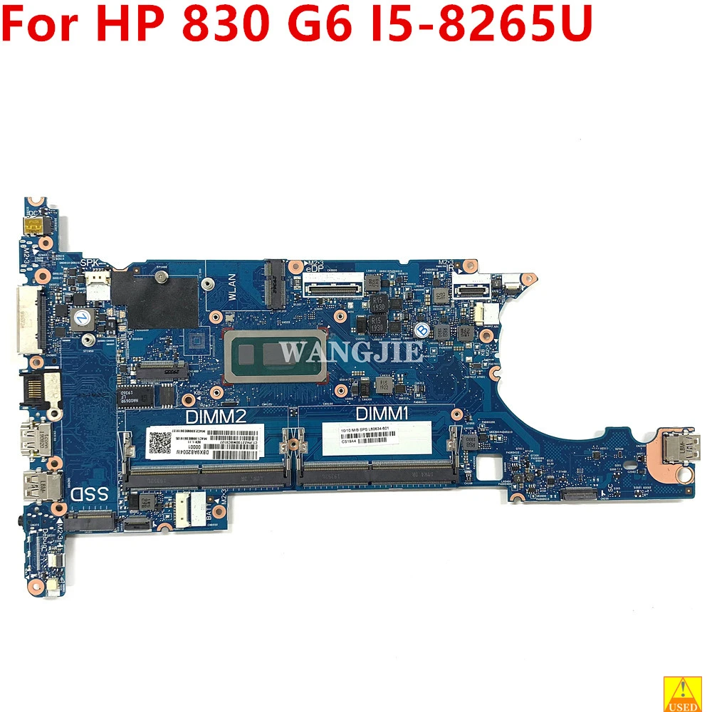 Para HP Elitebook 830 G6 placa base de computadora portátil L60634-601 6050A3022401 SRFFX i5-8265U 100% en funcionamiento