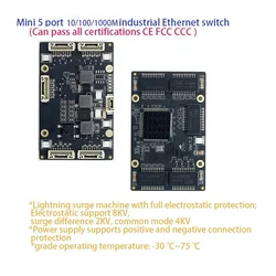 Switch Industrial Gigabit CE FCC: Ethernet para entornos exigentes