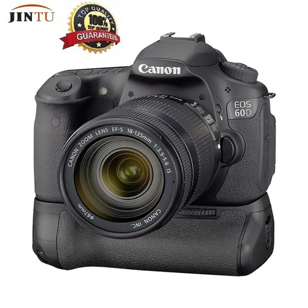 Empuñadura JINTU para cámara DSLR Digital Canon EOS 60D LP-E6 como BG-E9 BGE9 + 1 año de garantía + envío gratis