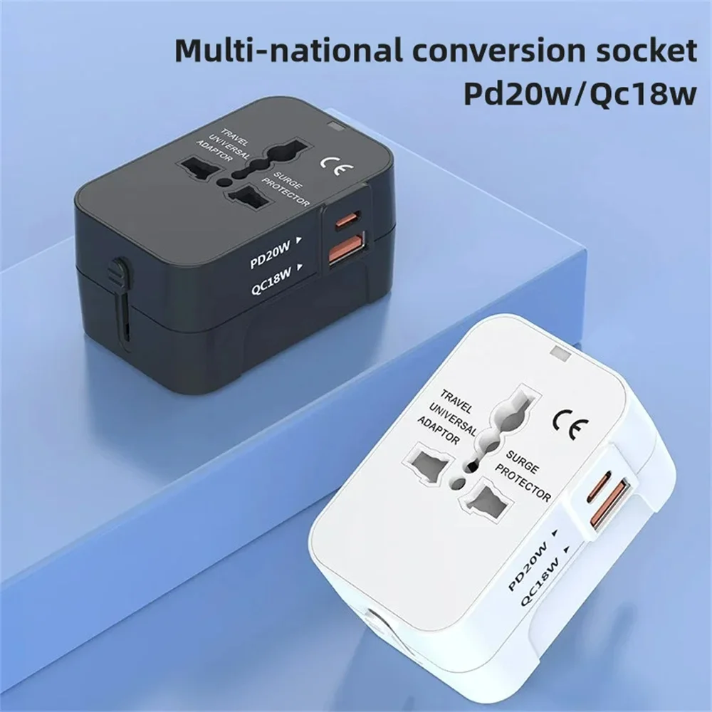 Enchufe de conversión de viaje Universal enchufe de conversión de viaje multifuncional enchufe de conversión Universal adaptador mundial UE Reino Unido EE. UU. - imagen 2