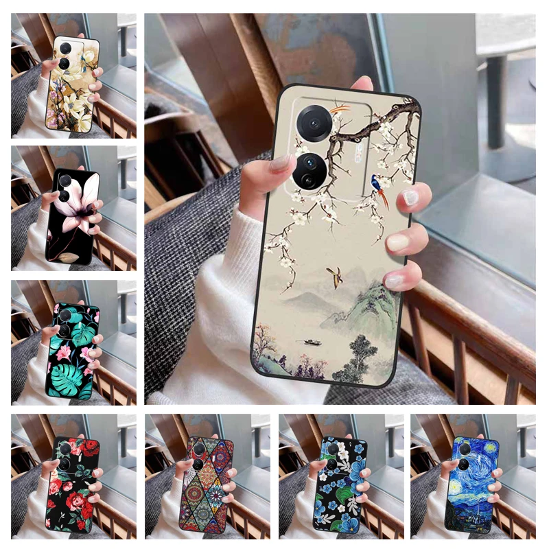 Funda trasera de silicona con relieve suave para vivo T1, 4G, VivoT1 Pro V2153, 3D, flor, relieve, 44W, VivoT1 T 1 2022 Cat