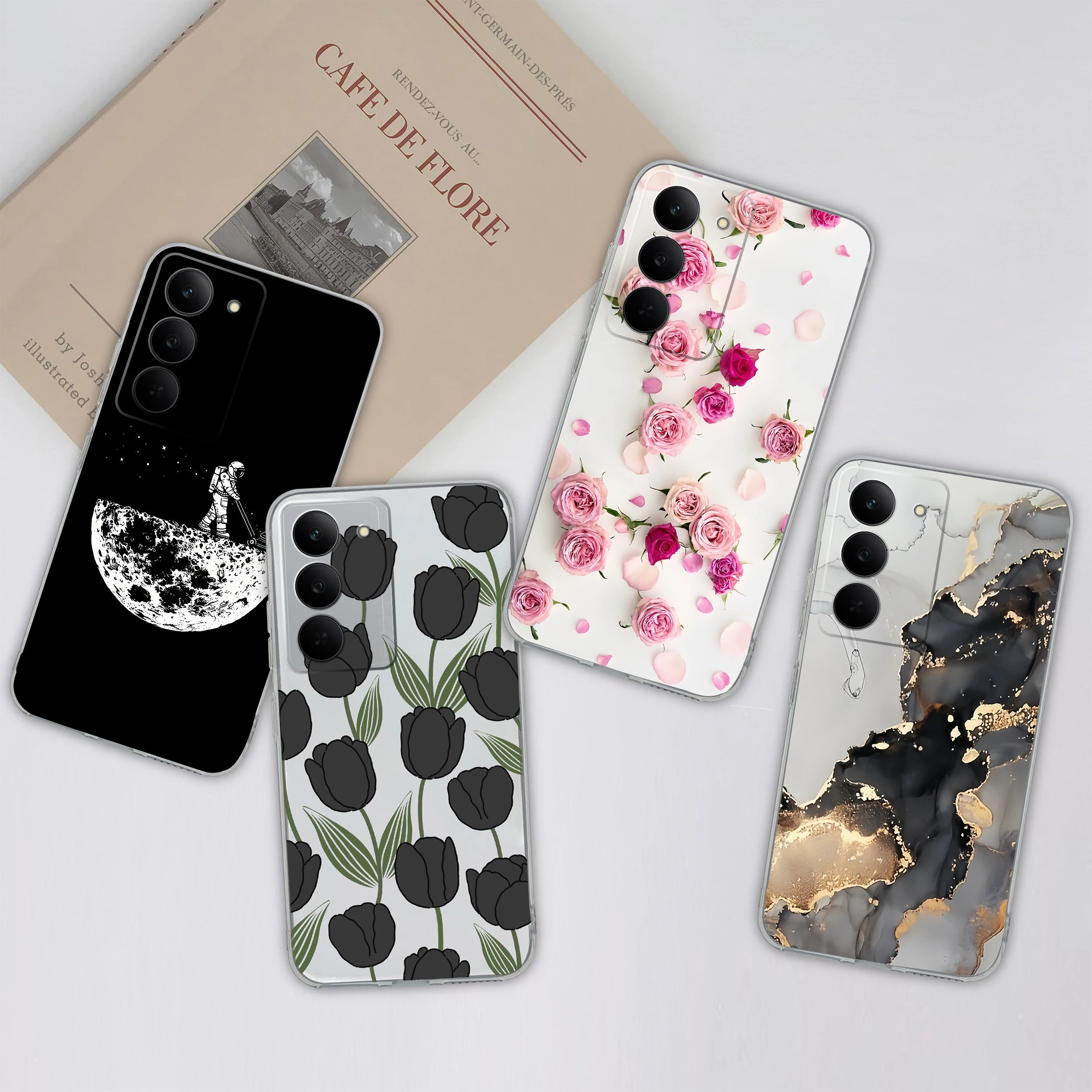 Funda transparente para Realme 14X 5G, funda para Realme 14 Pro Plus, fundas de teléfono suaves, delgadas, cómodas, de silicona, a la moda, a prueba de golpes