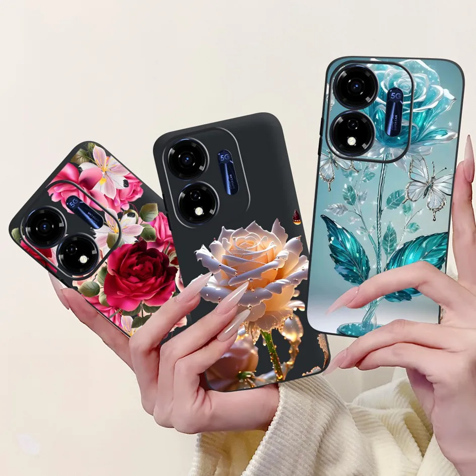 Para Itel P55 4G 5G funda A666L P666L P661N P665L funda bonita León carpa de la suerte funda trasera de silicona suave para Itel P55 Plus P 55 Shell - imagen 5