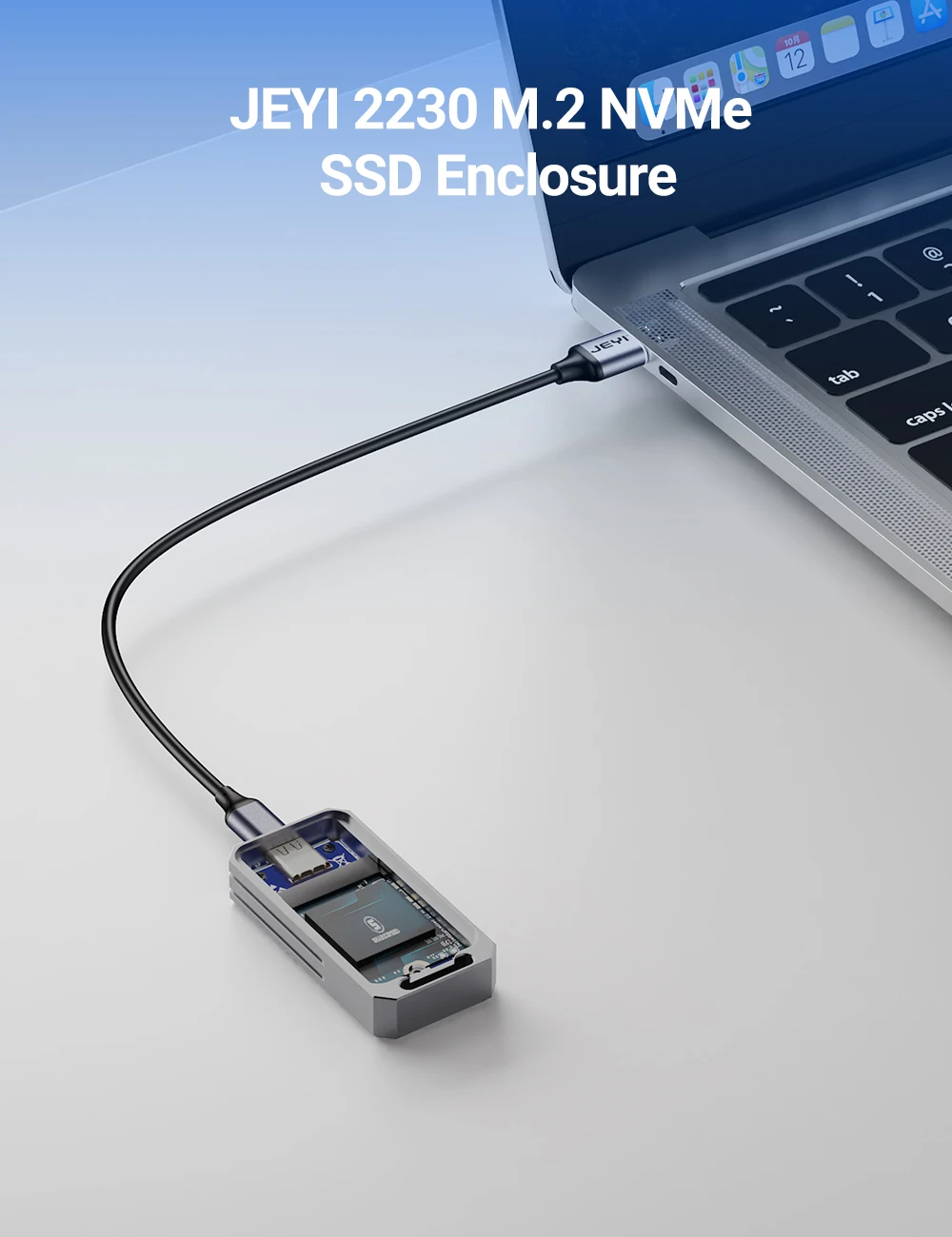 Un dispositivo pequeño con un cable negro conectado a una computadora portátil