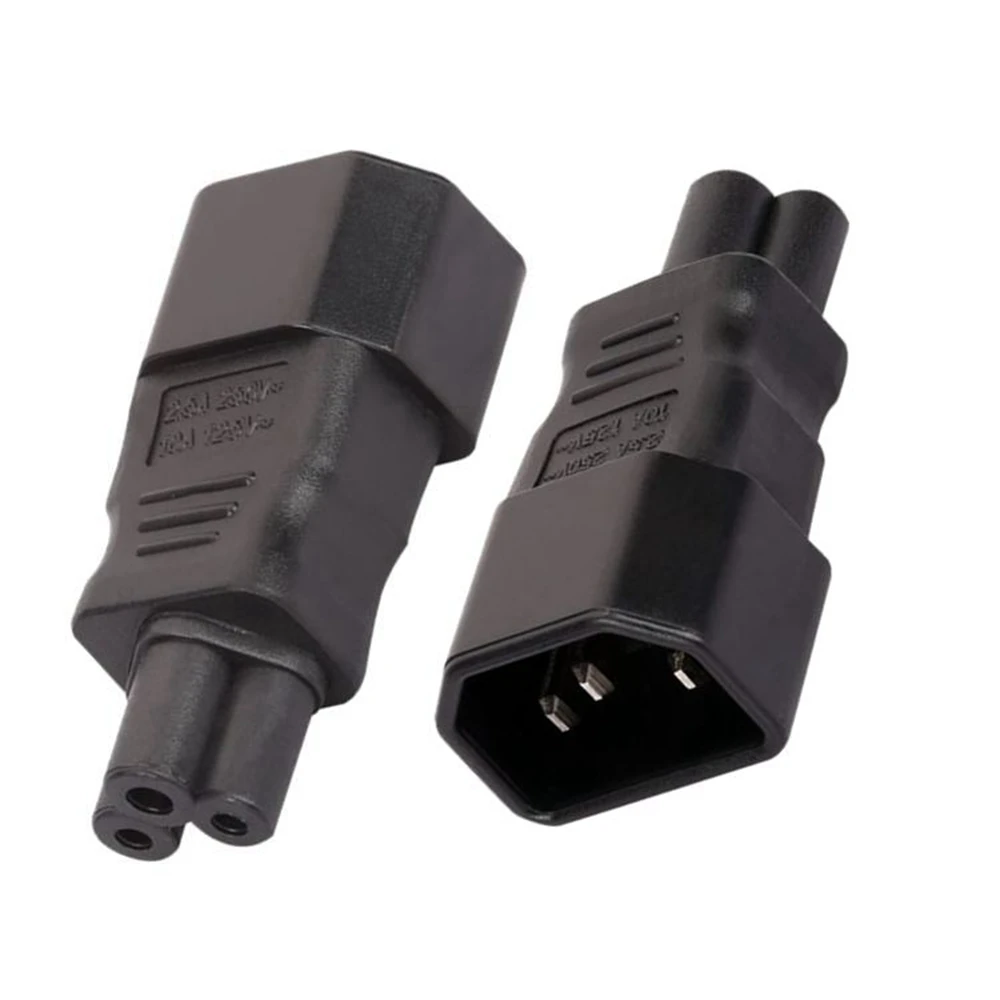 Adaptador de corriente Universal IEC 320 C14 a C5 convertidor adaptador C5 a C14 enchufe de alimentación de CA hembra enchufe IEC320 C14 de 3 pines Venta caliente - imagen 2