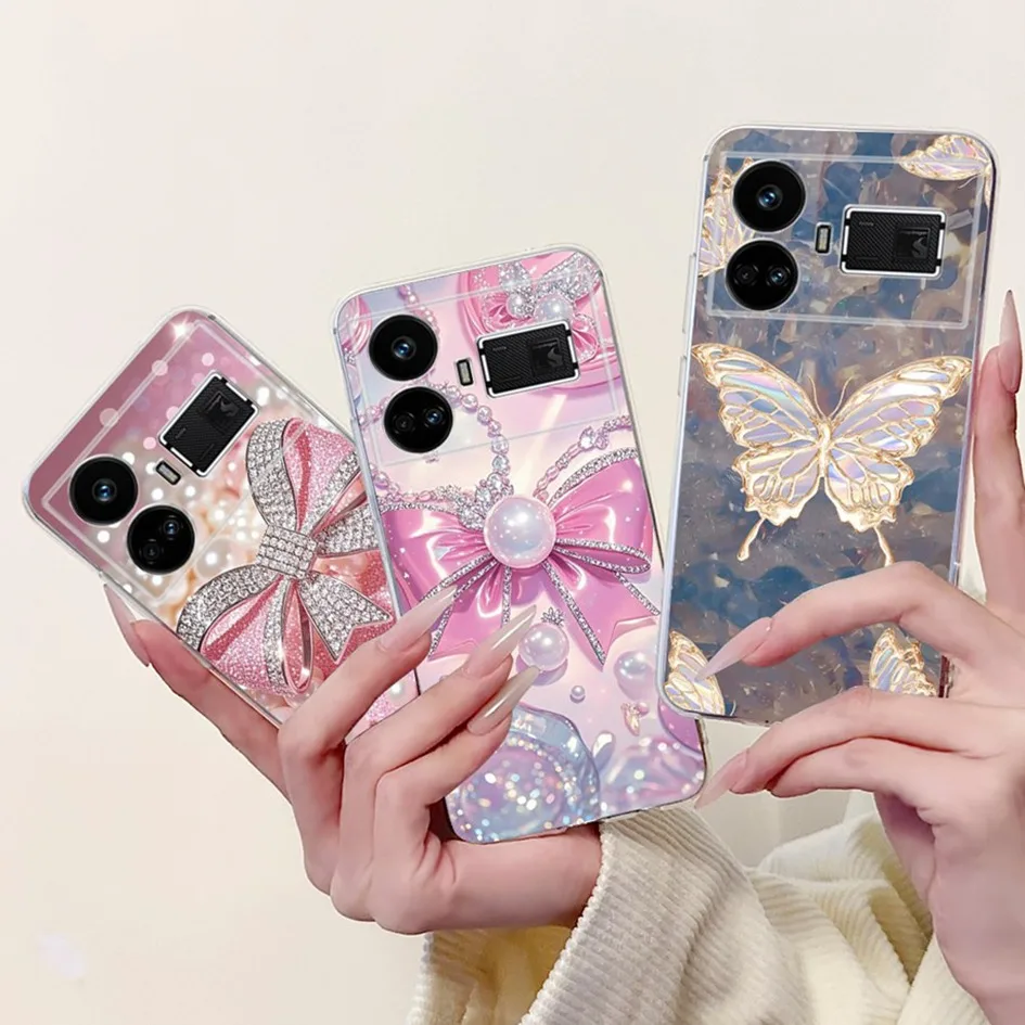 Para Realme GT5 Funda Realme GT 5 Funda lindo amor corazón dibujos animados suave Delgado Funda carcasa protectora para RealmeGT5 Capa RMX3823 parachoques - imagen 4