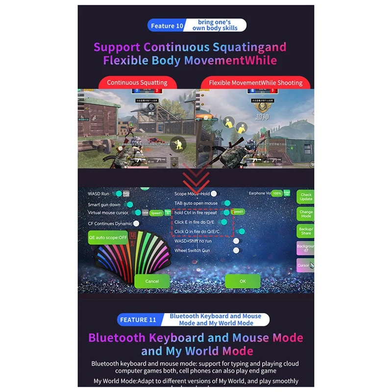 Top-NUEVO M1-Mini Convertidor de teclado y ratón V 5.2 Convertidor de adaptador de teclado y ratón para juegos Prensado automático - imagen 2