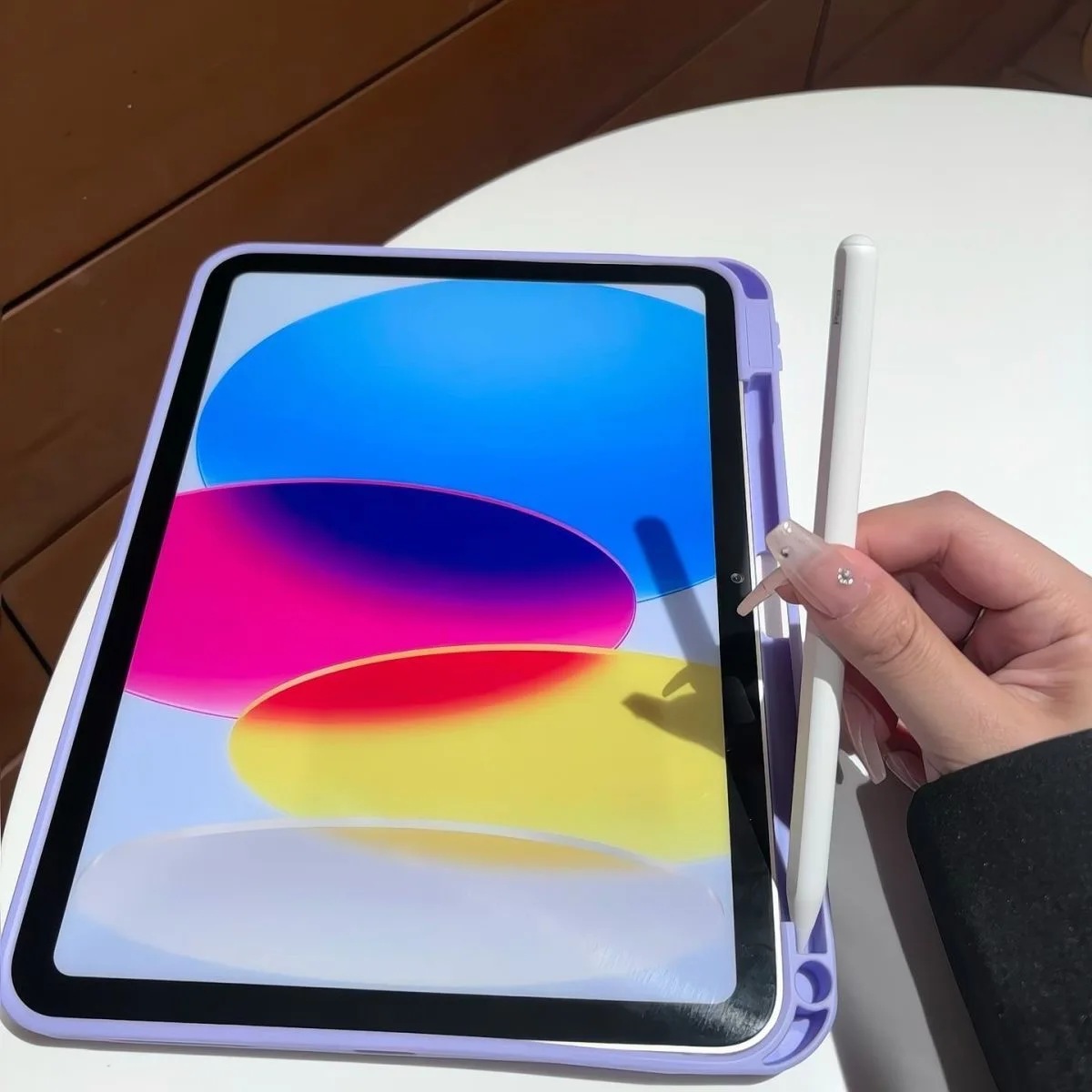 Funda de silicona para tableta iPad Air 5 4 10.9 Funda iPad 10th 10,9 11th  11 Gen Pro 11 13 7th 8th 9th 10,2 Funda iPad pro air 3 10.5 Flexible con portalápices - imagen 3