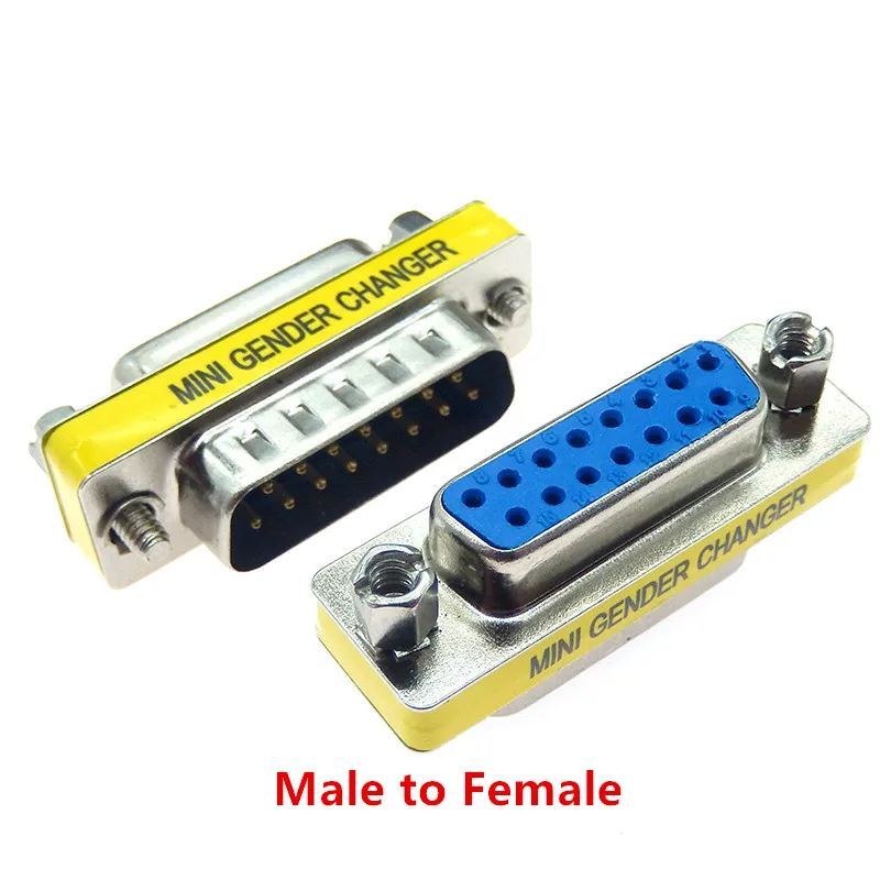 Mini adaptador de cambiador de género, 2 piezas, DB9, DB15, DB25, DB37, 9/15/25/37 Pines, hembra/macho a macho, RS232, puerto serie com - imagen 5