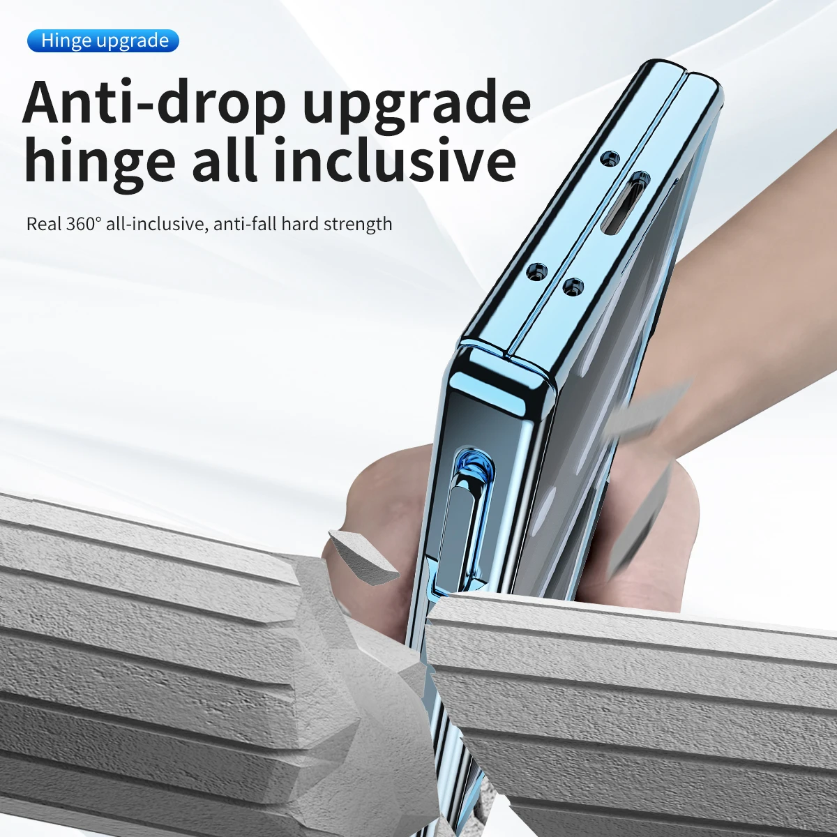 Funda de lujo con bisagra magnética transparente para Samsung Galaxy Z, carcasa protectora de pantalla completa, plegable 6, 5, 4, 3, 5G con S Pen - imagen 5