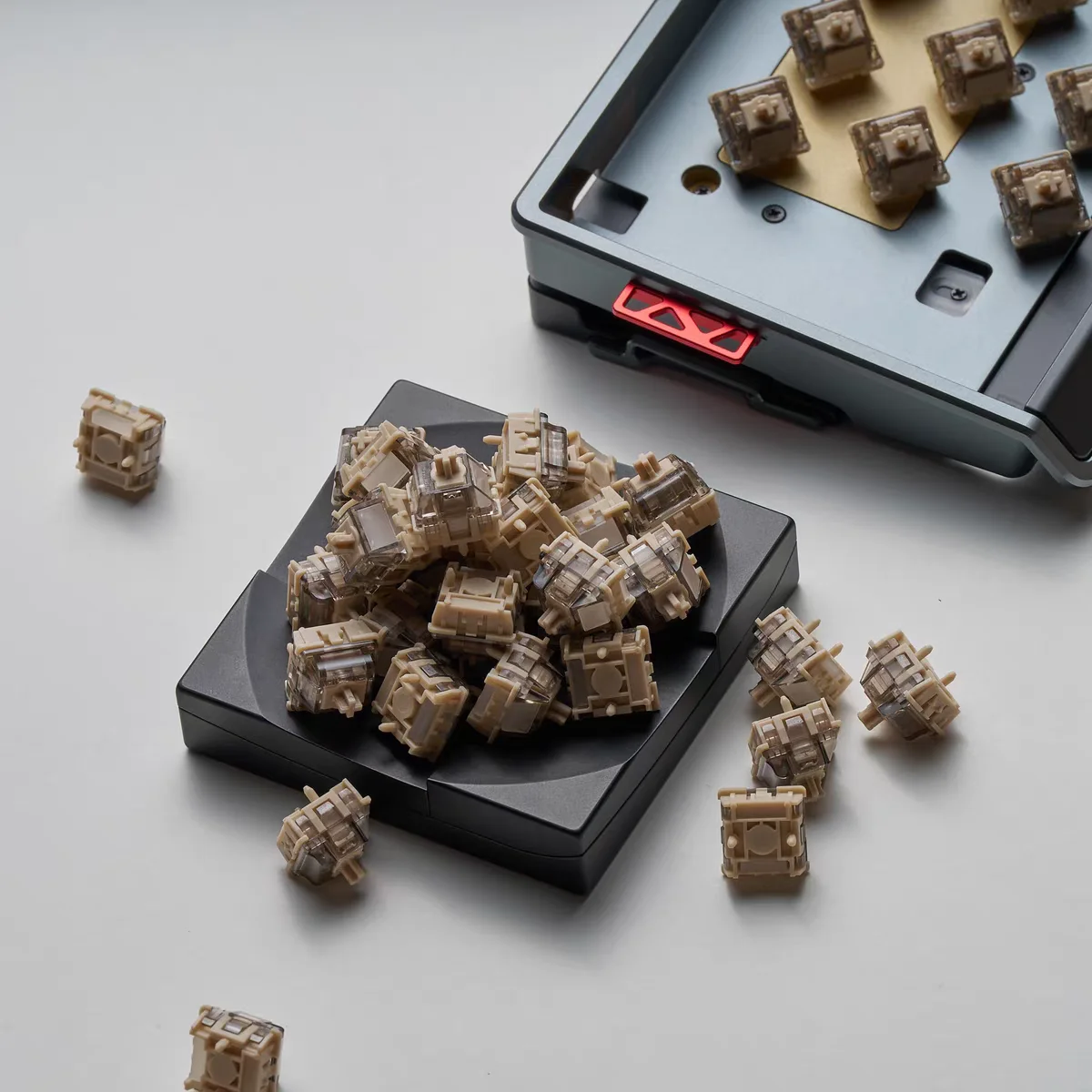 Owlab Ti HE interruptor magnético de efecto Hall 40gf 50gf para Wooting60 MAD60HE ATK Made68 teclado para juegos interruptores magnéticos - imagen 4