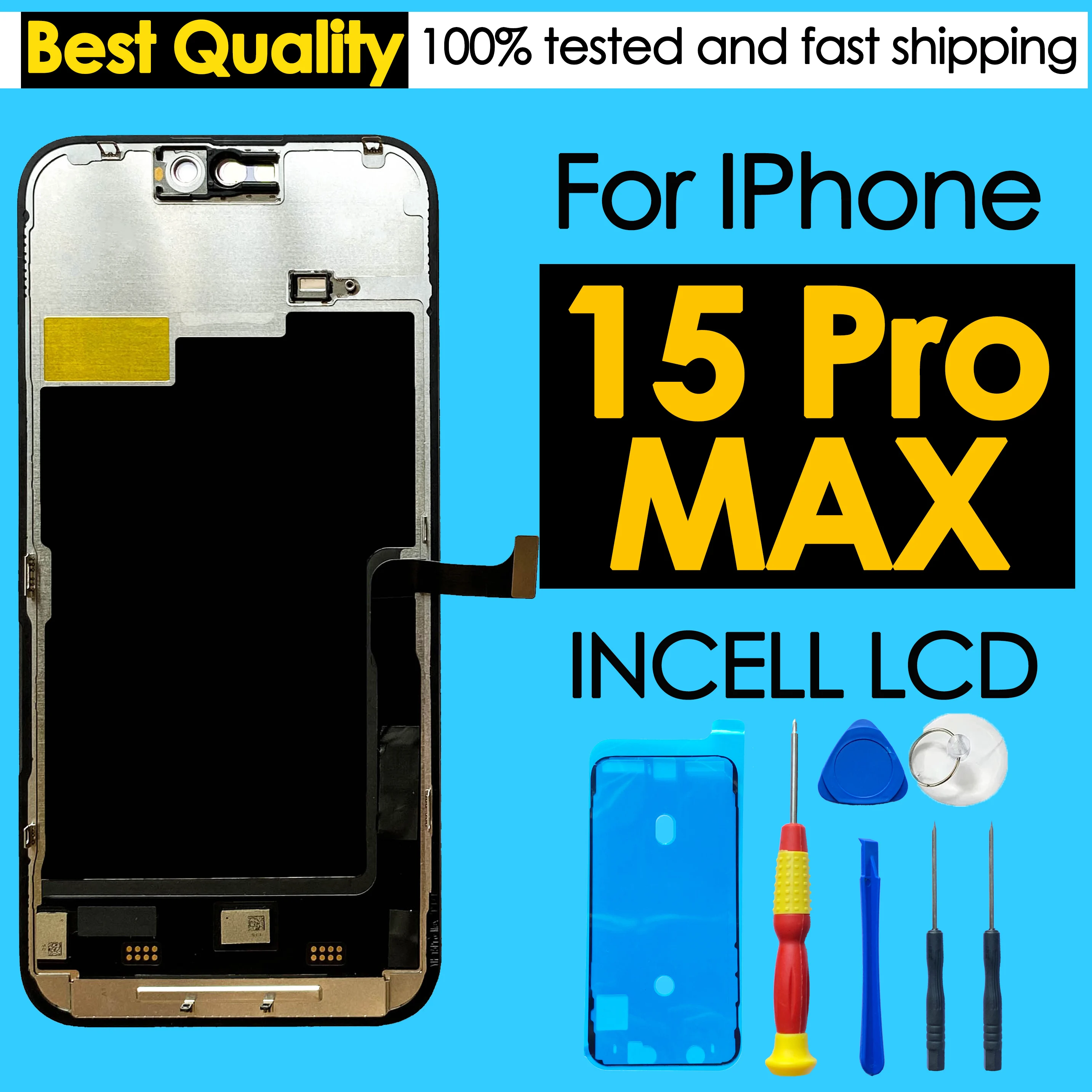 180 días de garantía incell LCD para iPhone 15 Pro Max pantalla táctil reemplazo teléfono móvil digitalizador montaje al por mayor - imagen 2