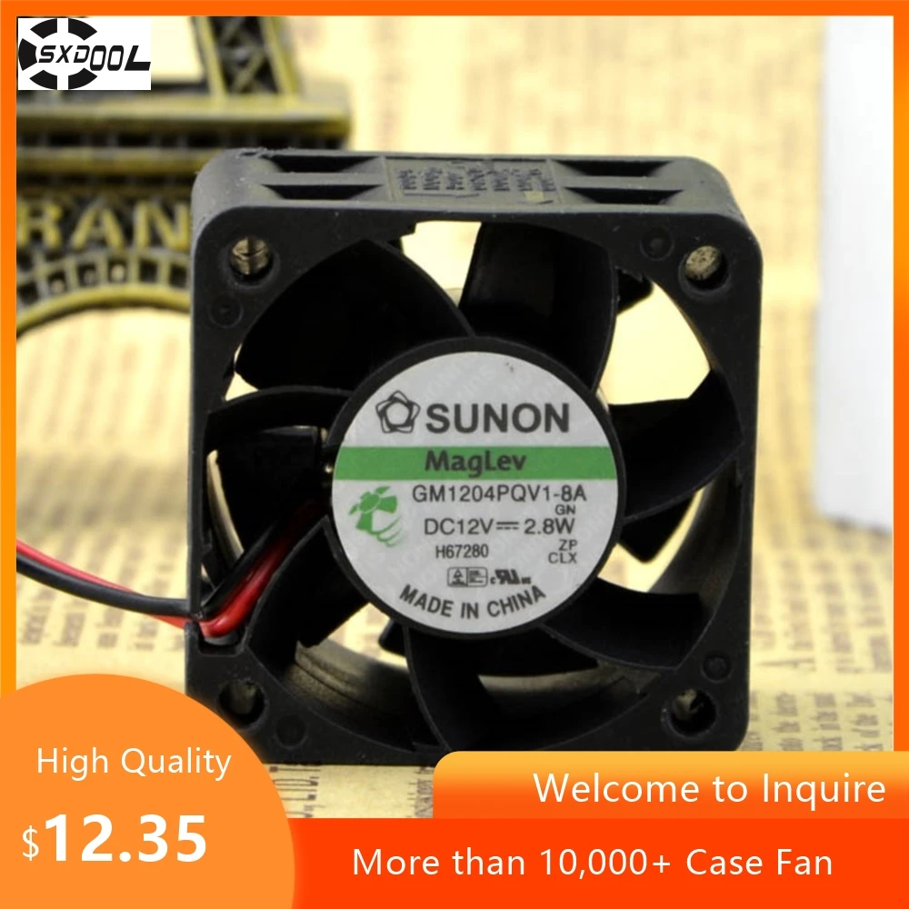 Para SUNON 40mm 12V 2,8W ventilador de refrigeración de alta velocidad GM1204PQV1-8A servidor y Industrial 40X40X28mm - imagen 3