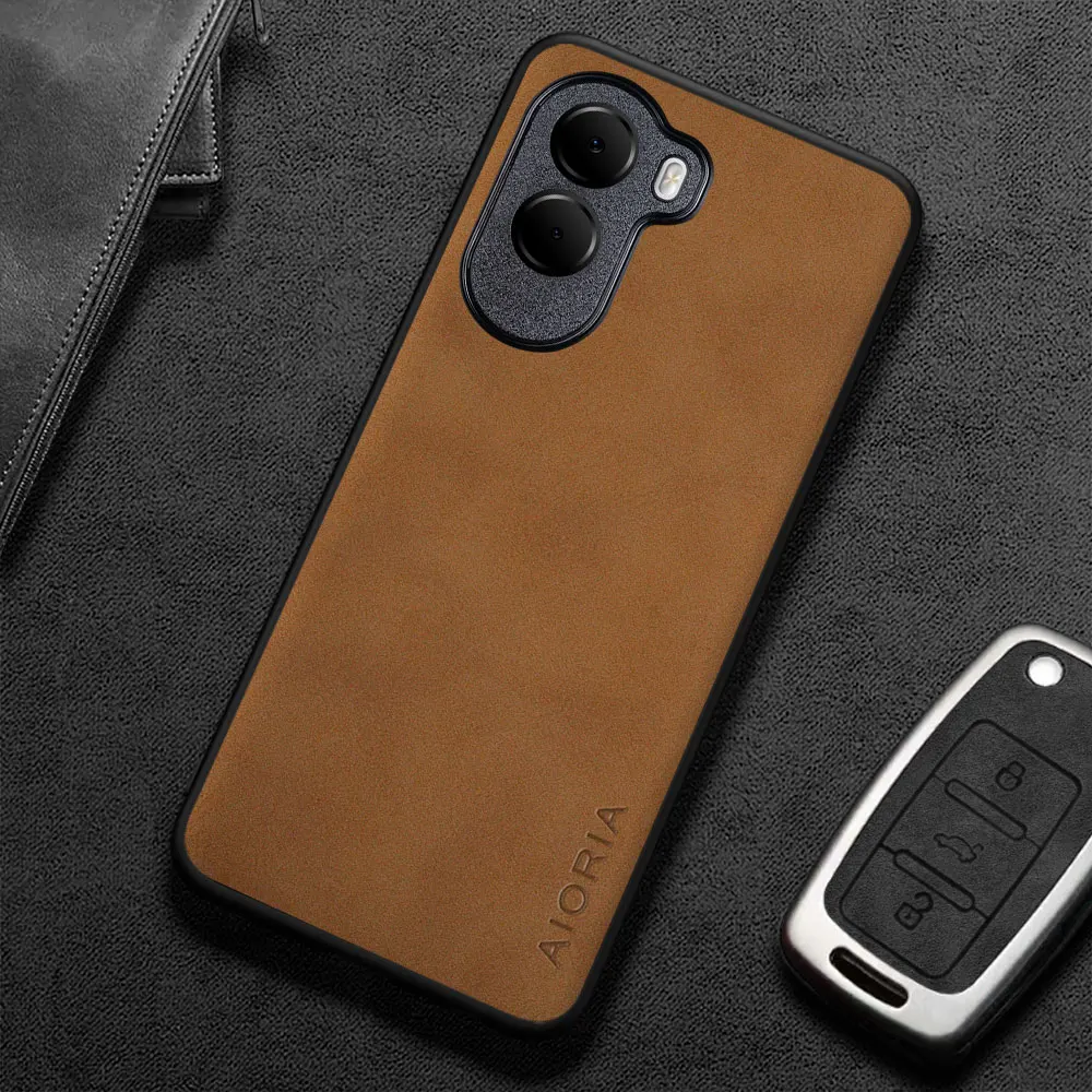 Para POCO M7 4G funda Capa moderna y elegante funda de teléfono de cuero PU Premium para POCO M7 Pro 5G coque funda - imagen 3