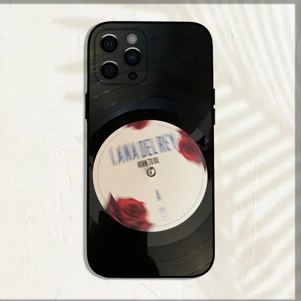 Funda de teléfono l-lana Del Rey Singer, carcasa negra suave para iPhone 16,15,14,13,12,11,Pro,X,XS,Max,XR,Plus,Mini - imagen 3