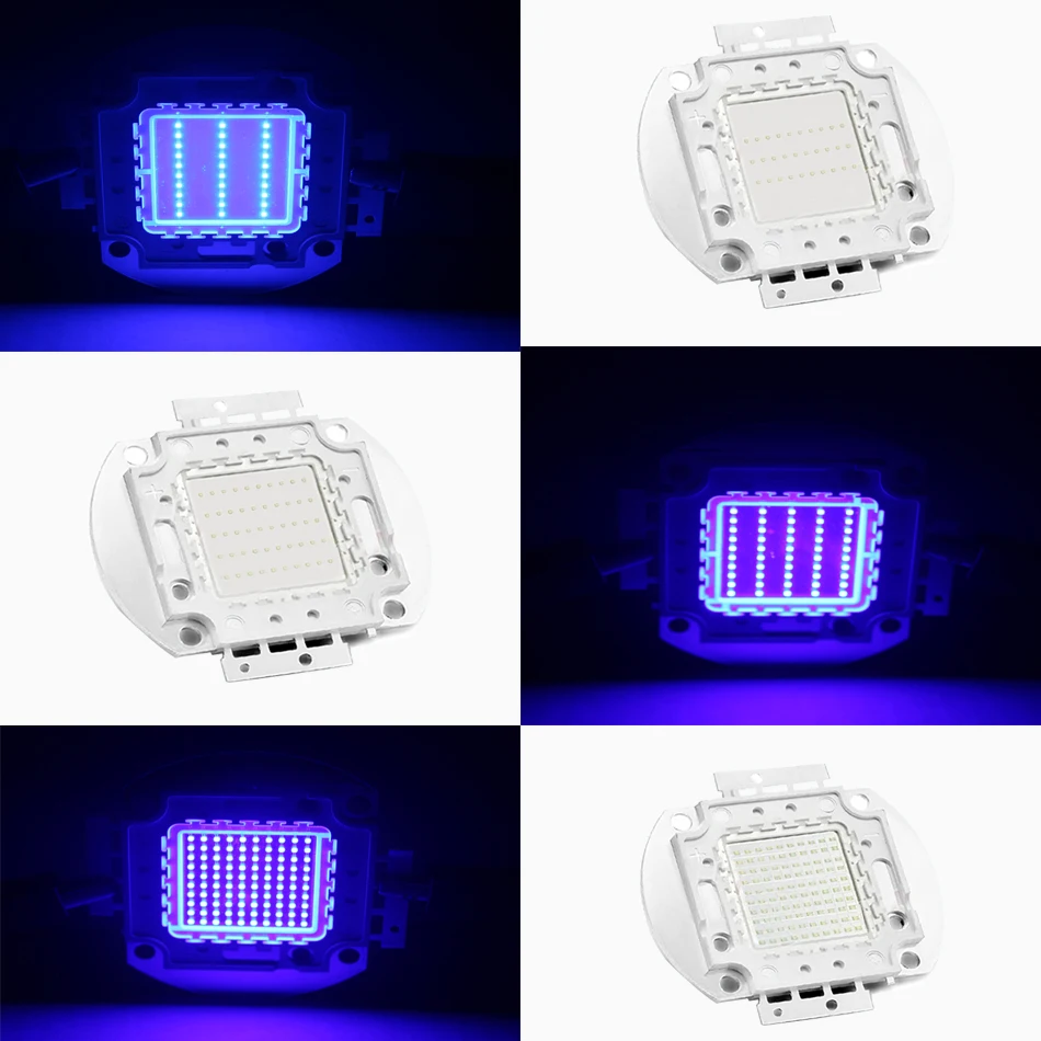Luz LED de alta potencia azul real 445nm azul 460nm 1W 3W 5W 10W 20W 50W 100W bombilla de lámpara de Chip LED diodo emisor de luz cuentas LED - imagen 4