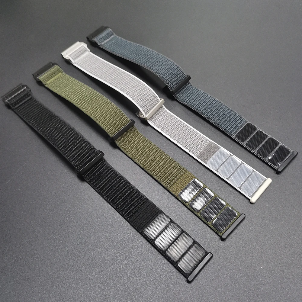 Correa de nailon de 22 y 26mm para Garmin Enduro 3 Fenix 8 Pro 7X 7 6X 6 5X 5 Forerunner 970 965 955 Instinct 3 2X correa de reloj de ajuste rápido - imagen 3
