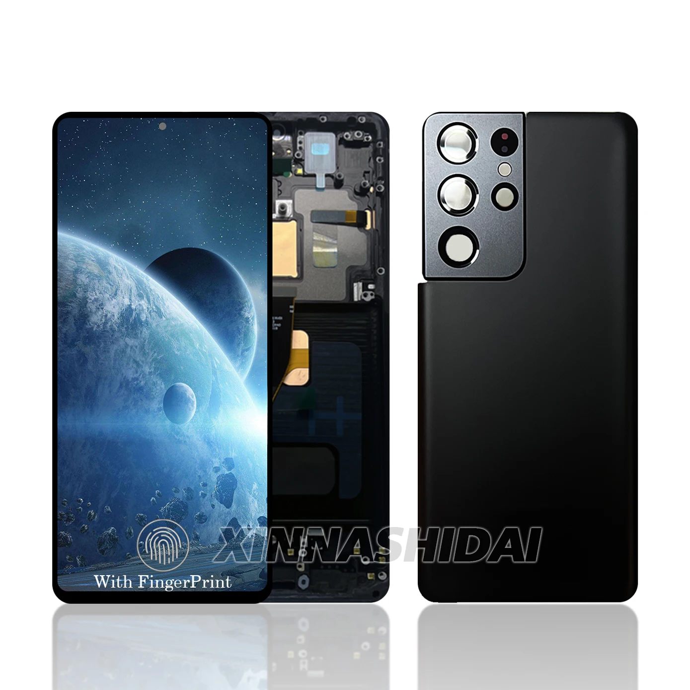 Pantalla OLED de 6,8 pulgadas para Samsung S21 Ultra 5G, montaje de digitalizador con pantalla táctil para Samsung S21Ultra G998 G998U LCD de gran tamaño - imagen 2