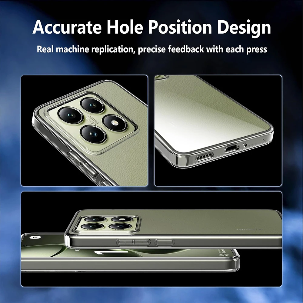Funda blanda de silicona ultrafina para Xiaomi Mi 14 14T 13 13T Pro, carcasa transparente para Xiaomi14 14 13 T TPro, funda trasera delgada - imagen 5