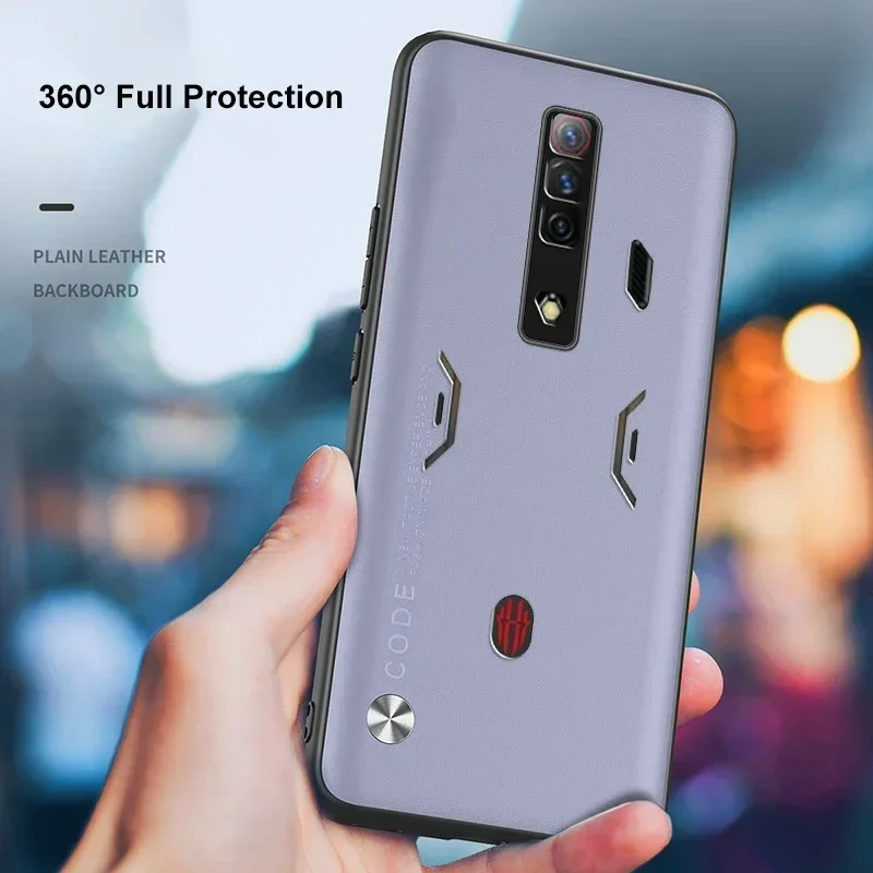 Funda de cuero PU de lujo para Nubia Red Magic 7 7S Pro, funda protectora de silicona mate para teléfono RedMagic 7 S 7S Pro Coque - imagen 4