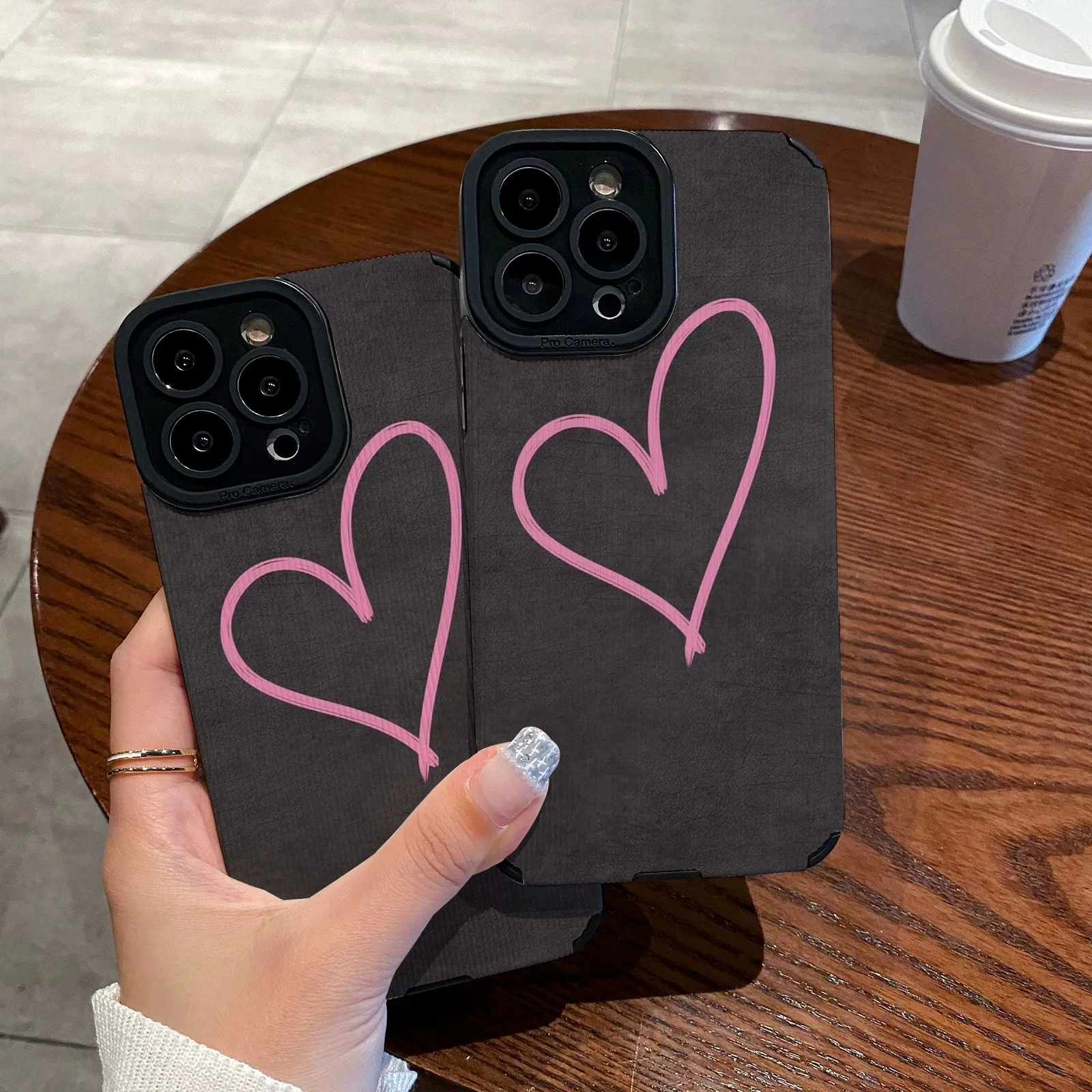 Funda de silicona a prueba de golpes para iPhone, carcasa de cuero a la moda para iPhone 15 Pro Max 14 13 12 11 Mini SE X XS Max XR 7 8 Plus - imagen 5