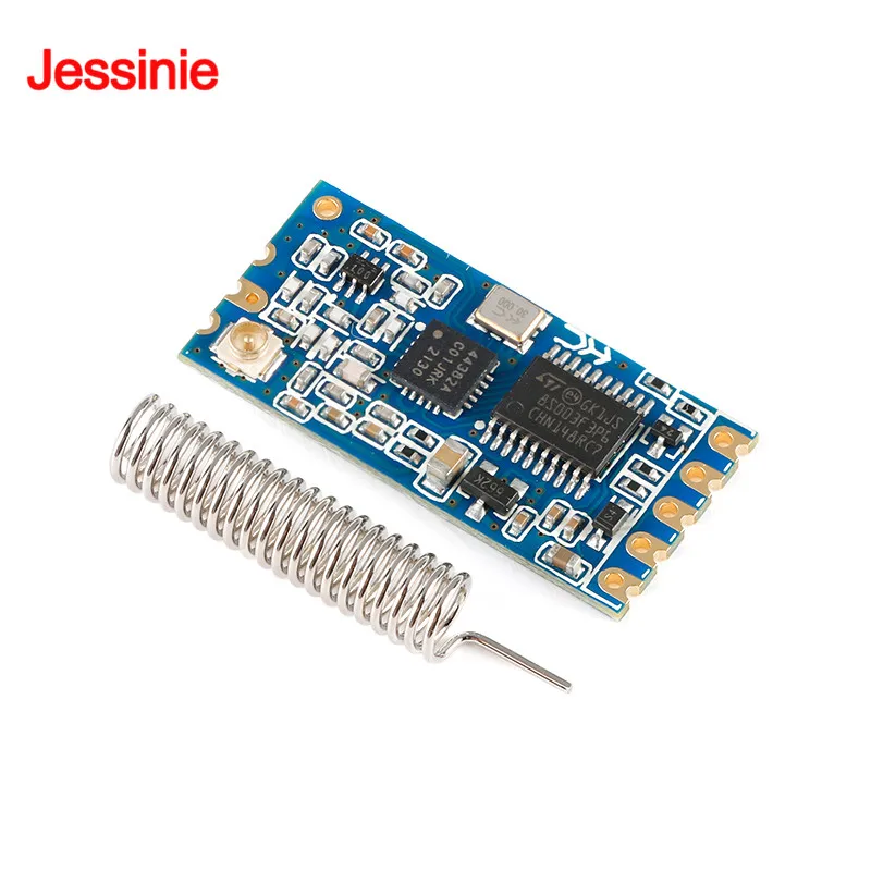 Módulo de puerto serie inalámbrico Wifi, placa de recepción y transmisión PCB, piezas, SI4463, 433Mhz, HC12, 1KM, 1000m, 433MHz, 5 HC-12/1 unidad - imagen 3