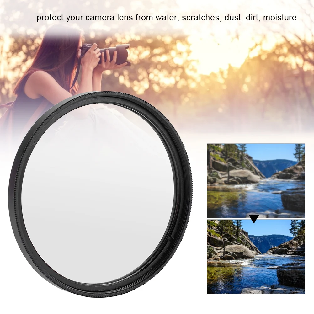 VBESTLIFE Filtros de protección de lentes de filtro UV delgado universal para cámaras Filtro de protección de cámara - imagen 4