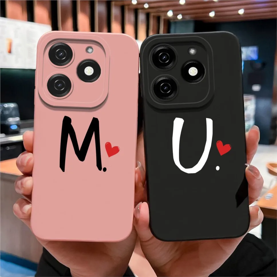 Para Infinix Smart 8 Pro Plus HD funda de teléfono Simple amor corazón letras suave silicona alta calidad Shell para Infinix Smart8 parachoques