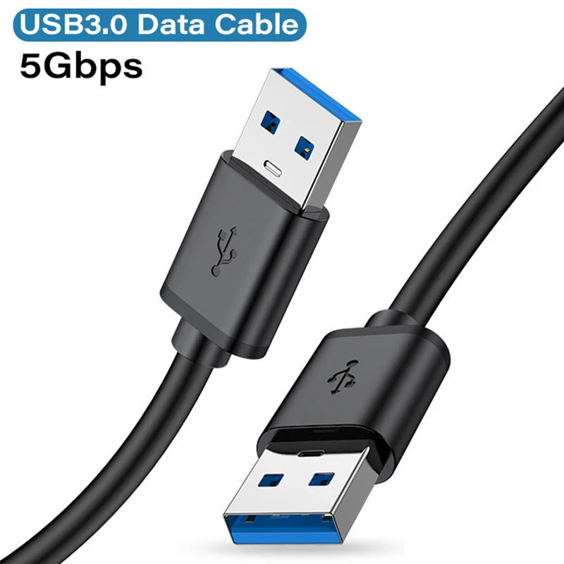 Cable de extensión USB 3,0 USB macho a macho 5Gbps Cable de datos de transmisión rápida USB3.0 para ordenador portátil a disco duro móvil TV - imagen 5