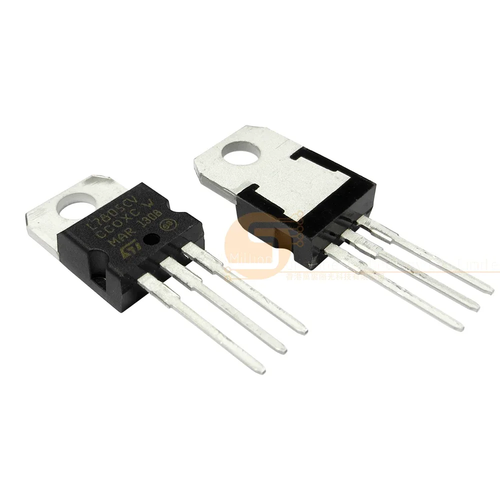 10 unids/lote 1.5A/5V regulador de tres terminales L7805CV L7805 LM7805CT LM7805 KA7805 TO220 original - imagen 4