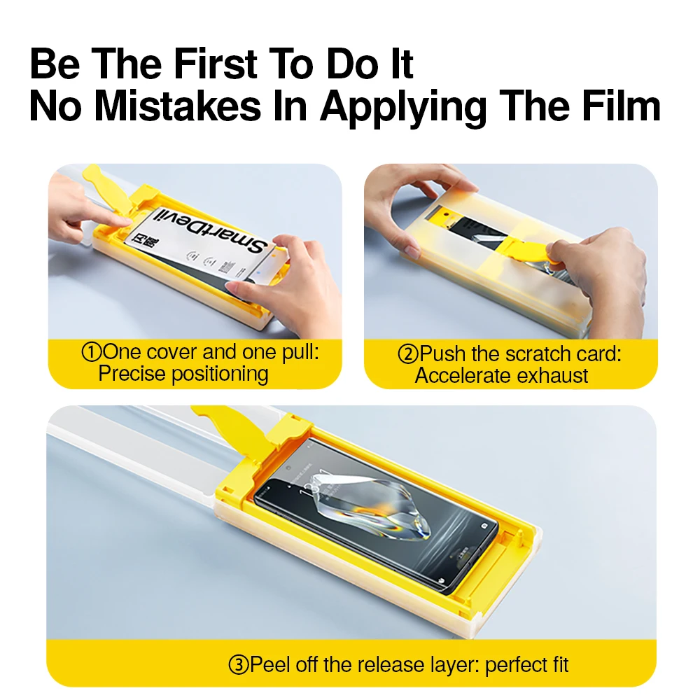 SmartDevil Screen Protector for OnePlus Ace5 Ace3 Soft Film Curved Full Screen Cover Microcrystalline Film for OnePlus 13 12 - imagen 2