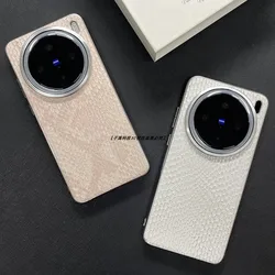 Funda VIVO X200 Pro Mini de cuero con diseño de cuadros
