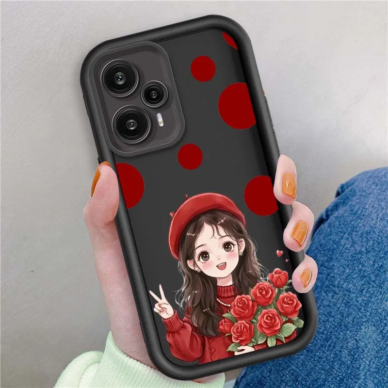 Como las chicas lindas para Xiaomi Poco X3 X4 X5 X6 X7 C65 C75 M4 M5 M5S F6 F4 F5 Pro GT NFC Eye Ladder funda de teléfono - imagen 2