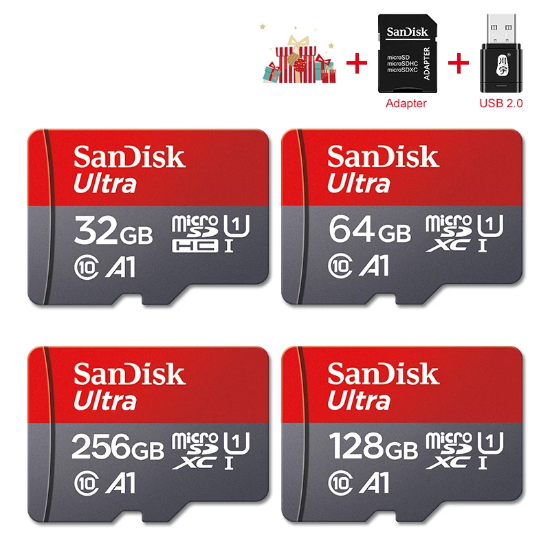 Tarjeta de memoria Original SanDisk Ultra UHS-1 A1, 32GB, 64GB, 128GB, 256GB, 512GB, 120MB/s, tarjeta Microsd Clase 10, tarjeta flash SD/TF microSDXC - imagen 2