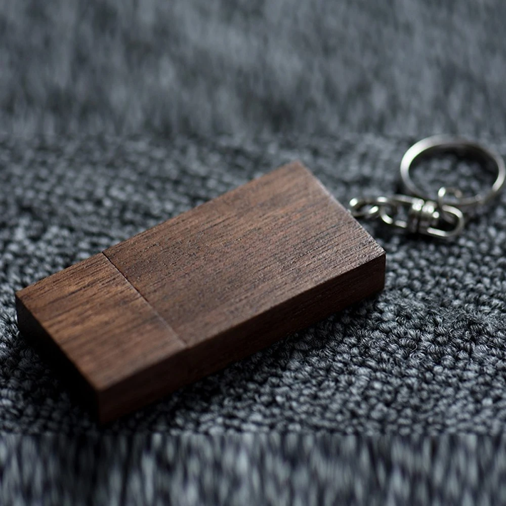 Unidad Flash USB de madera, memoria Rectangular, llavero, unidad de bolígrafo, regalo creativo de boda/niños, memoria USB colorida de 64GB y 32GB - imagen 5