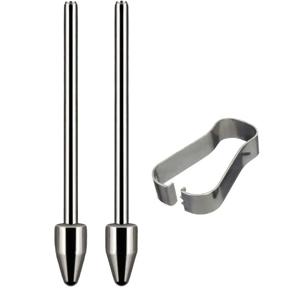 Punta de lápiz de tableta resistente al desgaste, punta de lápiz reemplazable, aleación de titanio plateada para Samsung Galaxy Tab S6, S7, S8, S9, S23, Note 10/20