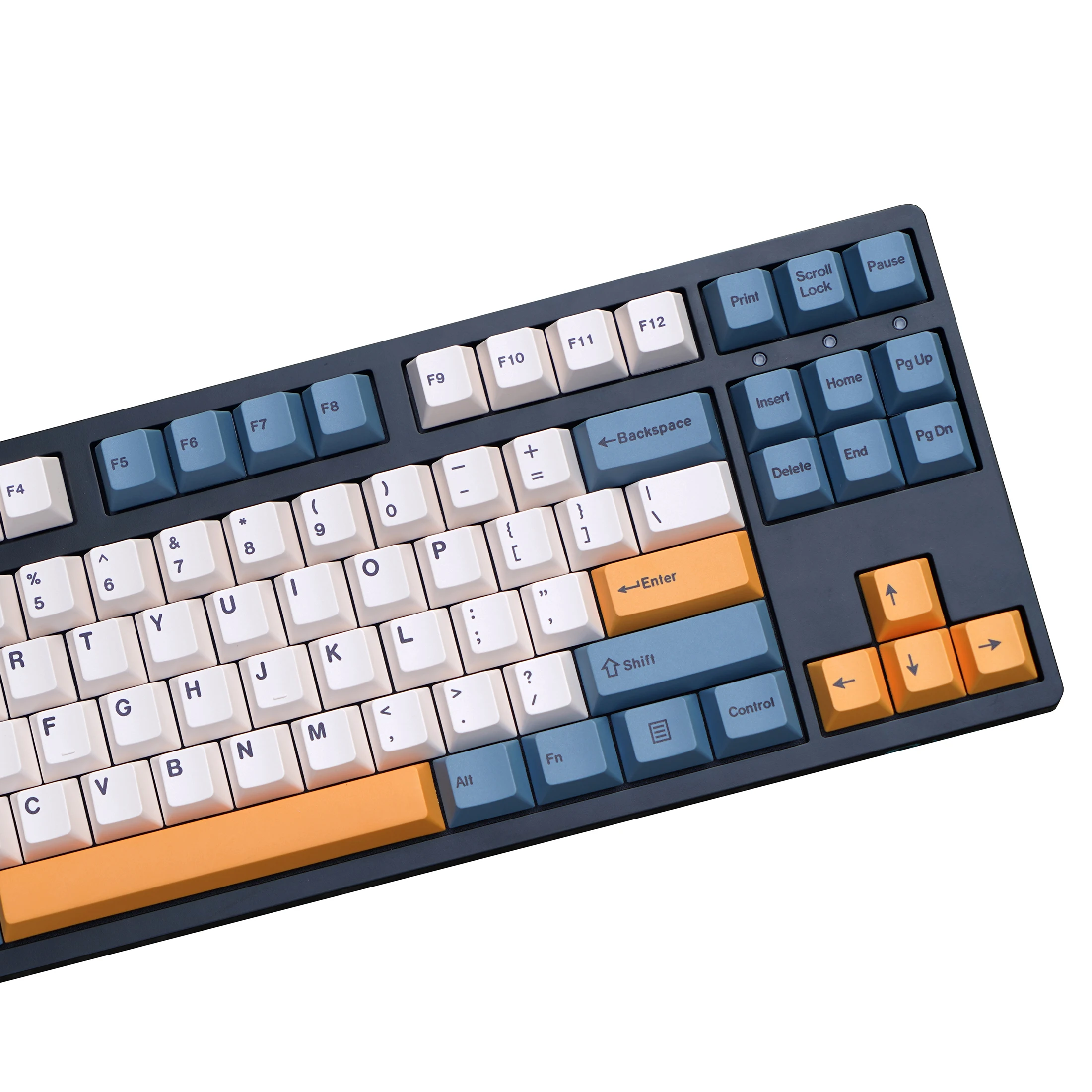 Juego de 145 teclas de noche estrellada, teclas coreanas subcama de tinte PBT, perfil de cereza, teclas amarillas albaricoque para teclado de interruptor MX - imagen 3